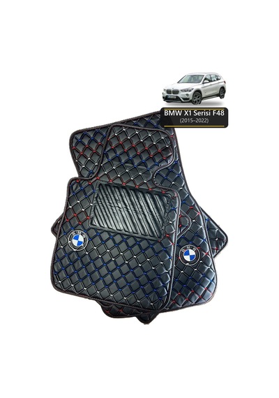 Oto Halı Paspas Bmw X1 Serisi F48 2015-2022 Uyumlu M Performance M Teknik Sport Kaymaz & Şık Tasarım - Tasarım 22