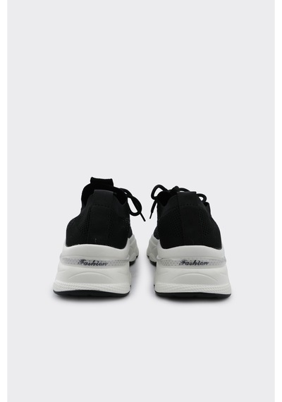Derinet Comfort Taban Kadın Sneaker Siyah Siyah