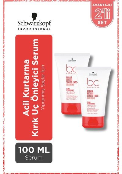 Bc Clean Acil Kurtarma Kırık Uç Önleyici Serum 100mlx2 Adet-yıpranmış Veya İşlem Görmüş Saçlar İçin