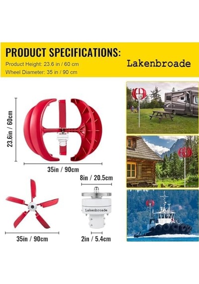 Tr Rüzgar Jeneratörleri, 15000 W/20.000 W, Rüzgar Türbini Jeneratörü, 12 V/24 V/48 V, Bahçe, Tekne Ve Güneş Ene