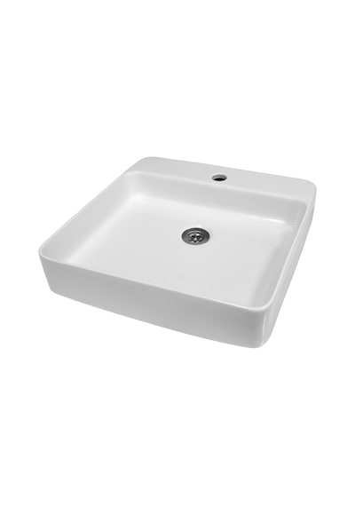 Karen Seramik Award Tezgah Üstü Lavabo 48x48 Cm Beyaz