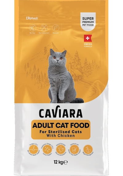 Caviara Tavuklu Yetişkin Kısır Kedi Maması 12 Kg