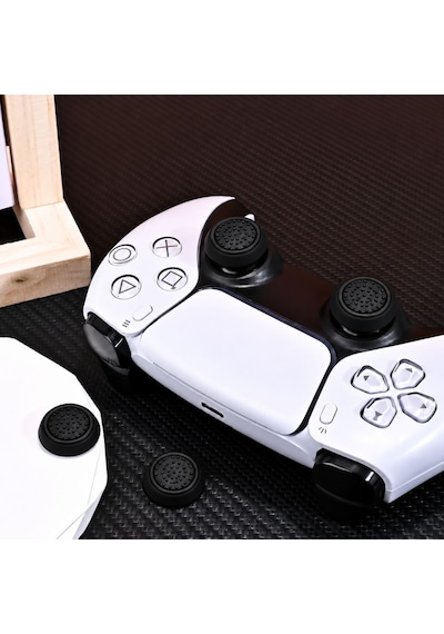 2 Adet Analog Koruyucu Silikon Kılıf Topuz Koruma Ps4 Ps5 Xbox One 360 Series Sx Switch Pro Uyumlu Siyah