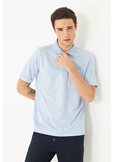 Açık Mavi Polo Yaka T-shirt A.mavi