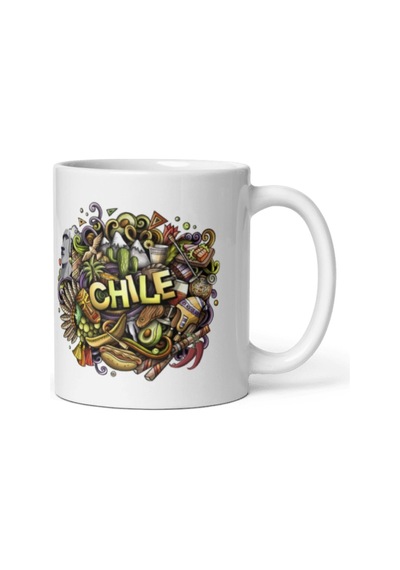 Şili Kupa Bardak 2 Adet Seyahat Hatıra Chile Mug