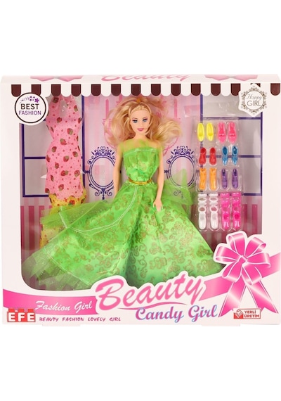 207 Ayakkabı Setli Candy Girl Bebek -toys