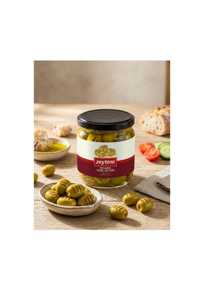 Izgara Yeşil Zeytin 200 Gr Cam Kavanoz
