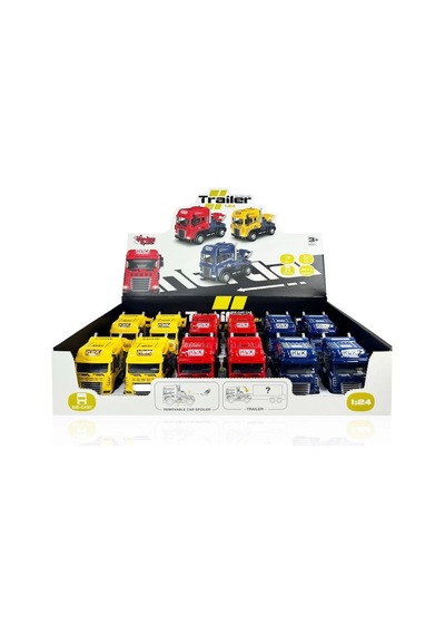Klx600-345 Sürtmeli Işıklı Müzikli 1:24 Çekici Tır Kafası Çok Renkli