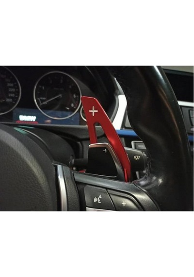 Bmw 3, 4, 5 Serisi İçin Uyumlu Kulakçık Pedal Shıft Paddle Shift F1 Kırmızı