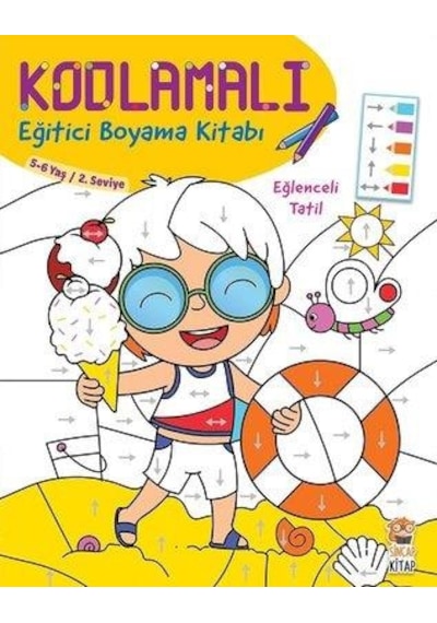 Kodlamalı Boyama Eğlenceli Tatil - Sincap Kitap
