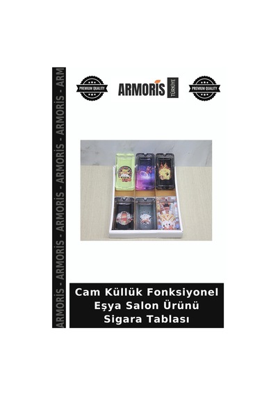 Cam Küllük Fonksiyonel Eşya Salon Ürünü Sigara Tablası