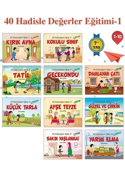 40 Hadisle Değerler Eğitimi 1 (10 Kitap) / Ekrem Bektaş
