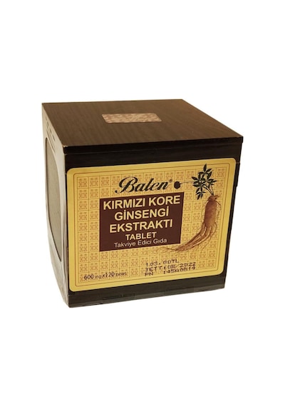 Balen Kırmızı Kore Ginseng Ekstraktı Tablet 120 x 600 MG
