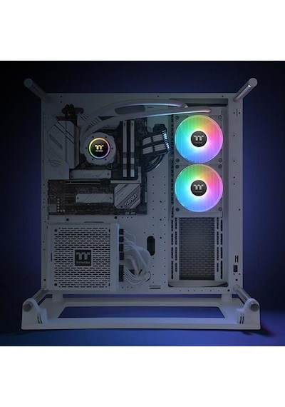 Thermaltake 240mm Th240 V2 Cl-w364-pl12sw-a Argb Am5-1851p Sıvı Soğutmalı İşlemci Fanı Beyaz