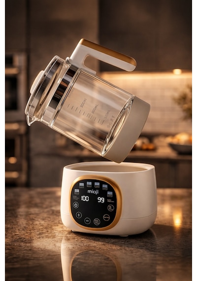 Mioji Mio K99 Çok Fonksiyonlu Isı Kontrolü LED Ekranlı Elektrikli Mama Kettle