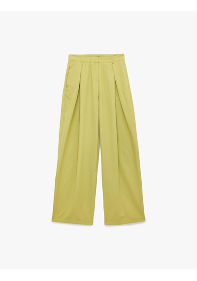 Koton Koton X Melis Ağazat - Cepli Keten Karışımlı Pile Detaylı Geniş Paça Kumaş Pantolon Yeşil 6sak40335pw Koton Koton X Melis Ağazat - Cepli Keten Karışımlı Pile Detaylı Geniş Paça Kumaş Pantolon Yeşil 6sak40335pw