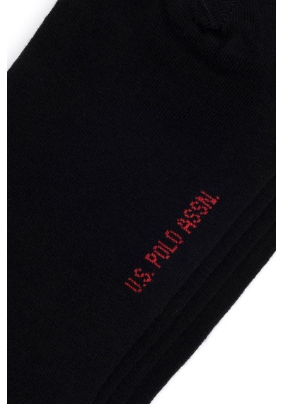 U.S. Polo Assn. Erkek 2'li Patik Çorap Siyah