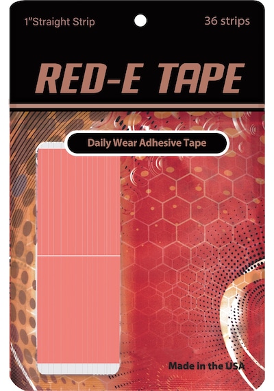 True Tape Red-E Tape Protez Saç Bandı 1" X 3" (2.5Cm X 7.5Cm)