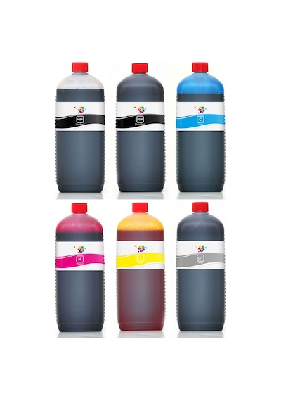 QC HP Designjet T790 Uyumlu Yazıcı Mürekkep Seti 1000ml 6 Renk