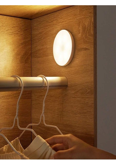 2 Adet Sensörlü Kabin Led Işık - Usb Şarjlı, Gün Işığı Beyaz, Mıknatıslı Kolay Kurulum