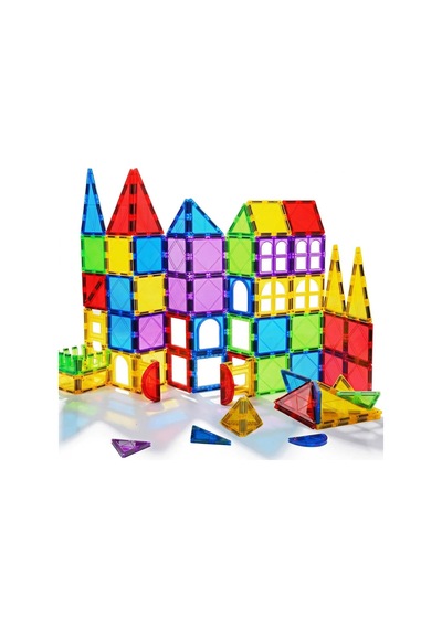 Magnet Yapı Mini Blok Seti 78 Parça Metal Kutulu - 3 Boyutlu Eğitici Stem Seti