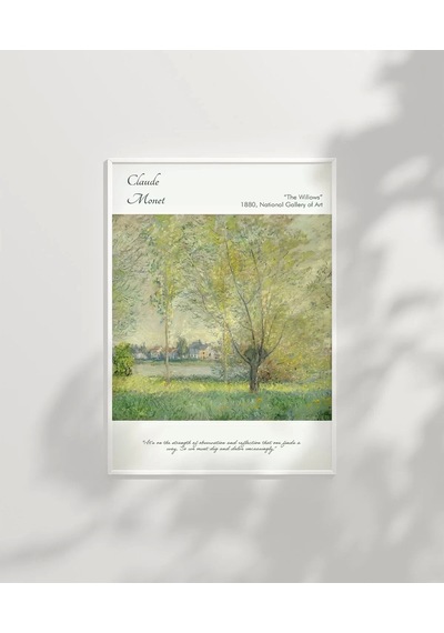 Çerçevesiz Poster Claude Monet Söğütler