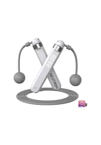 Neutron Akıllı Bluetooth Atlama İpi - Egzersiz Atlama, Ayarlanabilir Kablolu Nane Askısız Top Bluetooth Destekli