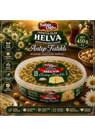 Sabıroğlu Fıstıklı Papatya Helva 450 G