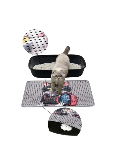 Kar Mat Kedi Kumu Paspası Delikli Kedi Tuvaleti Paspası 40 x 60 CM