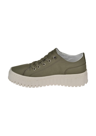 Gamelu Kalın Taban Kadın Spor Ayakkabı Sneaker Ek-canvas-z Haki