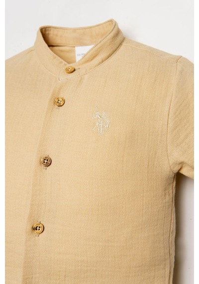 U.S. Polo Assn.  Erkek Bebek Bej Şort Takım Bej