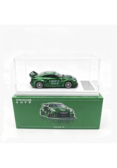 Demon King Auto Nissan Gtr R35 Rr Lbwk Green Livery Dka-061 1/64 Pleksi