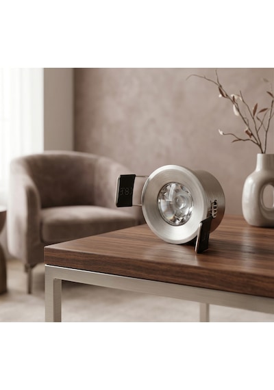 5 Adet Cata Ct 5270 Yıldız 1.5w Sıva Altı Led Spot Satin Kasa Beyaz Işık 6400k Saten