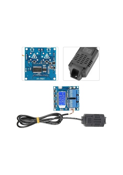 SHT20-XY-TR01 SHT20 2 Kanallı Isı ve Nem Kontrollü Röle Modülü