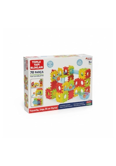 Toplu Yapı Blokları Rolling Building Blocks 70 Parça Toplu 3+ Yaş