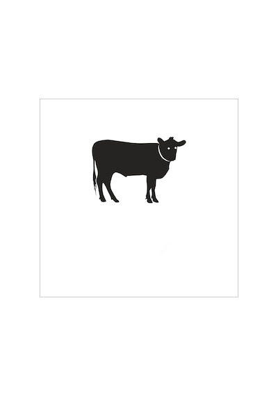 İnek Folyo Sticker 130cm Uzunluk Siyah