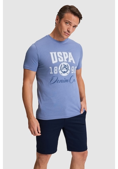 U.s. Polo Assn. Erkek İndigo Tişört 50327174-vr028 U.s. Polo Assn. Erkek İndigo Tişört 50327174-vr028