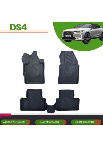 Citroen Ds4 2021+ Araca Özel 4d Havuzlu Paspas Takımı Karbon