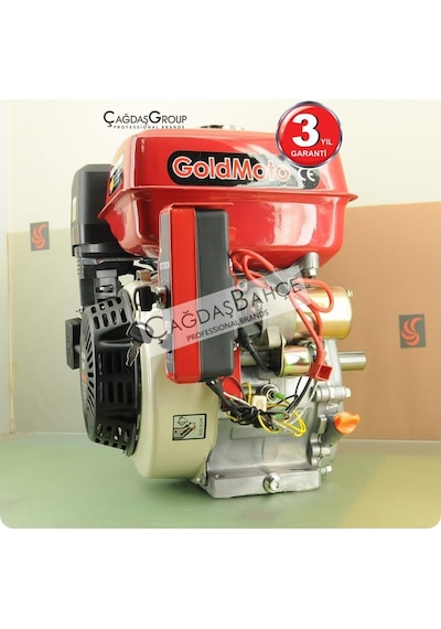 Goldmoto Gm270E Benzinli Motor 9 Hp Marşlı Krank Mili Kamalı