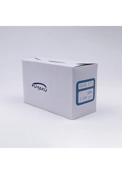 Fuyaku 25 Mm Hook Pin Açık Kanca Kılçık Etiketleme Plastiği Şeffaf 5.000 Adet