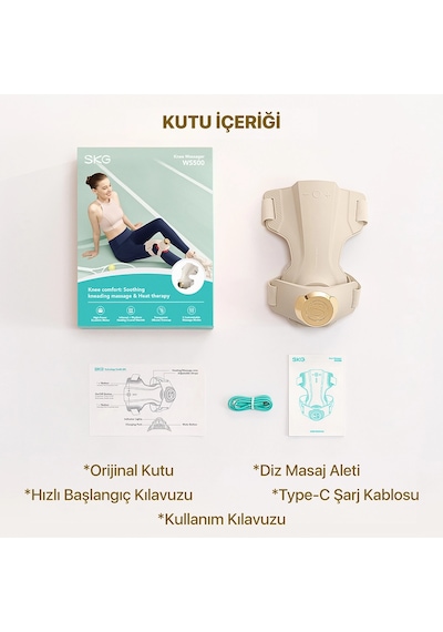 SKG WS500 Akıllı Diz Masaj Aleti/Robotu - Isı Terapisi & Termoterapi - Eklem Konforu