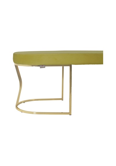 Viego Gold Smooth- Hardal Kapitoneli Model Puf & Bench & Koltuk- Oturak-uzun Makyaj Puff-yatak Odası Ucu &önü