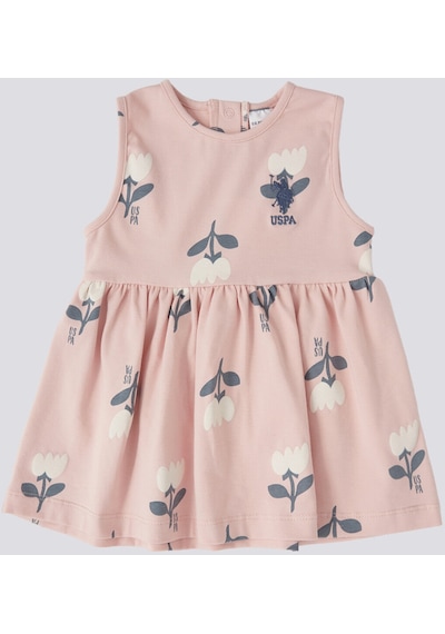 U.s. Polo Assn. Kız Bebek Pembe Elbise 5274-43516 Pembe