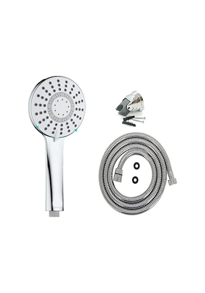 Rainy Lüks Duş Seti - 5 Fonksiyonlu Masaj Duş Başlığı + 150cm Ekstra Uzun Çift Kenetli Duş Spirali Hortumu + Duş Başlığı Mafsal Askısı Siyah Rainy Lüks Duş Seti - 5 Fonksiyonlu Masaj Duş Başlığı + 150cm Ekstra Uzun Çift Kenetli Duş Spirali Hortumu + Duş Başlığı Mafsal Askısı Siyah