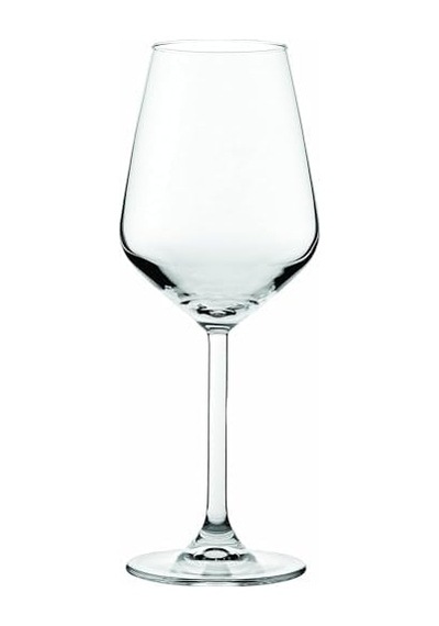 Allegra Kadeh, Cam, Şeffaf, Paket 6 Adet, 34,5 Cl Açık Mavi