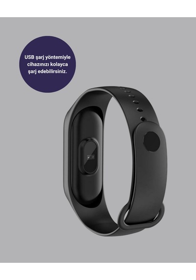 Bluetooth - 349 - Akıllı Bileklik Spor Modlu Atış Takipli - Dpmıx-hb - Uyku Analizli