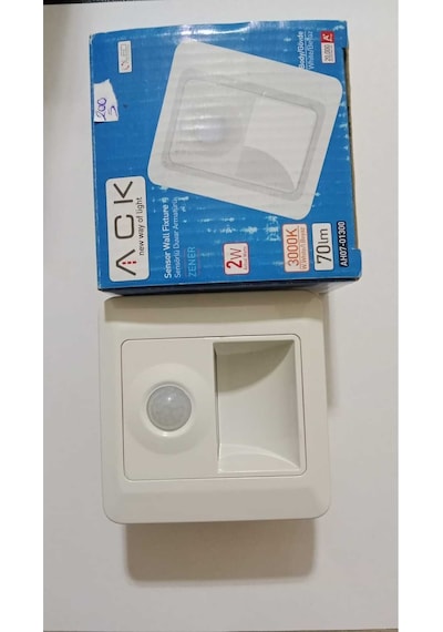 Ack Ak New Way Of Light Zener-ps Ah07-01300 2w Sensörlü Duvar Armatürü Beyaz