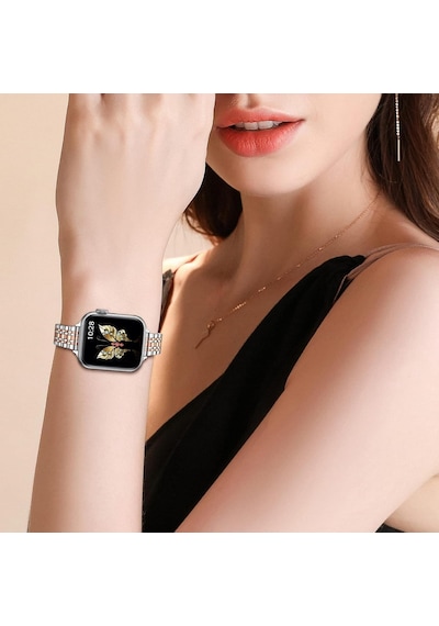 Apple Watch Uyumlu Jubilee İnce Çelik Kordon - 49/46/45/44/42/41/40/38mm Uyumlu - Apple Watch Se Series 3/2/1 & Watch Ultra 3/2/1 & Series 11-1 Çok Renkli Apple Watch Uyumlu Jubilee İnce Çelik Kordon - 49/46/45/44/42/41/40/38mm Uyumlu - Apple Watch Se Series 3/2/1 & Watch Ultra 3/2/1 & Series 11-1 Çok Renkli
