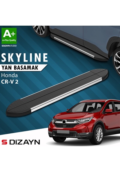 S-dizayn Honda Cr-v 5 Skyline Krom Yan Basamak 173 Cm 2018-2022 A+ Kalite