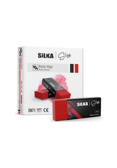 Yaygan Silka Ruby Kırmızı Silgi 24'Lü Kutu Art58